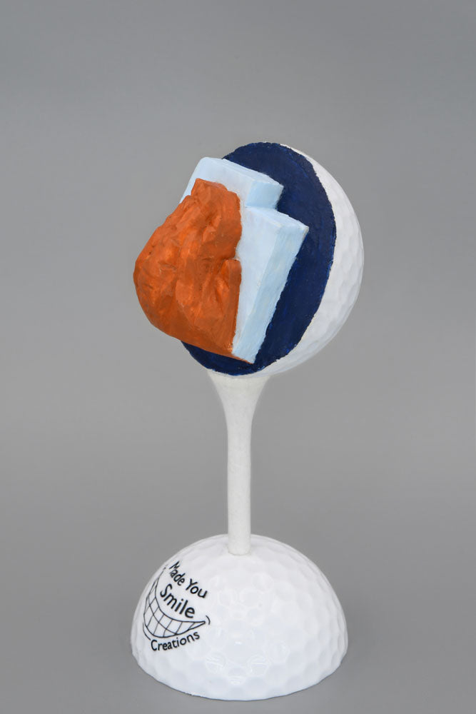 Angel’s Landing:  Zion National Park Carved Golf Ball Art - Where art, adventure, and Utah pride meet!