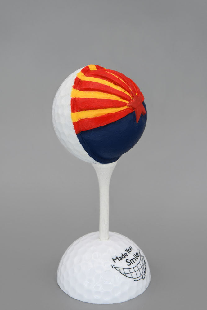 Arizona Carved Golf Ball Art - Handcrafted with heart and sunshine!