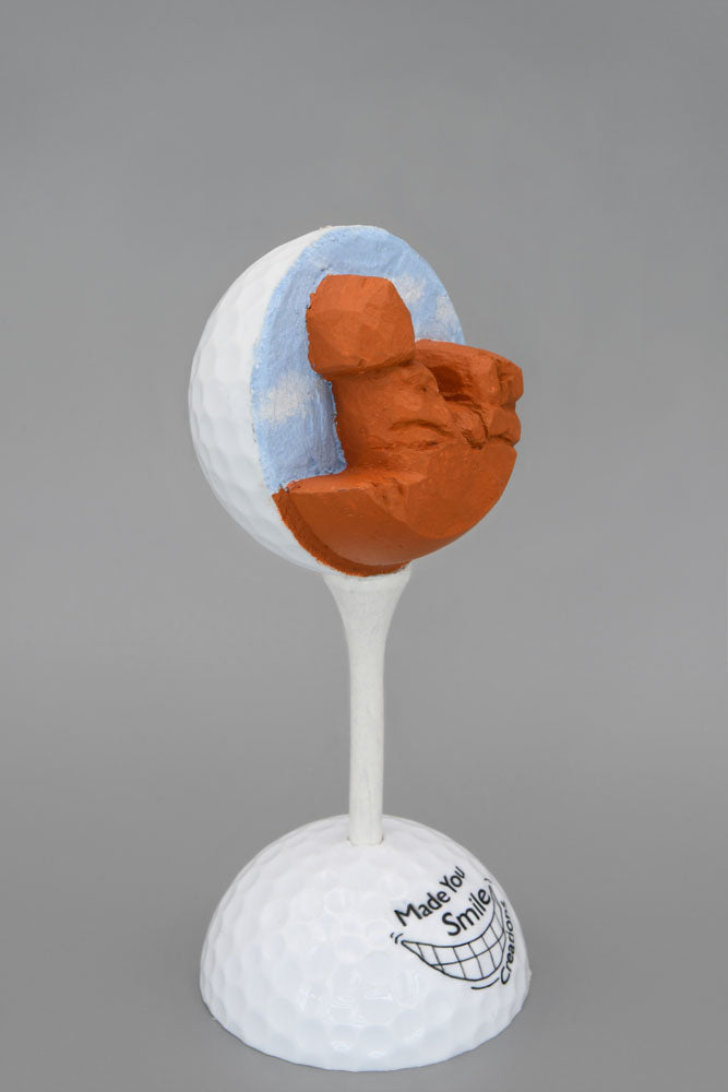 Balanced Rock:  Arches National Park Utah Carved Golf Ball Art - Rock Solid Beauty