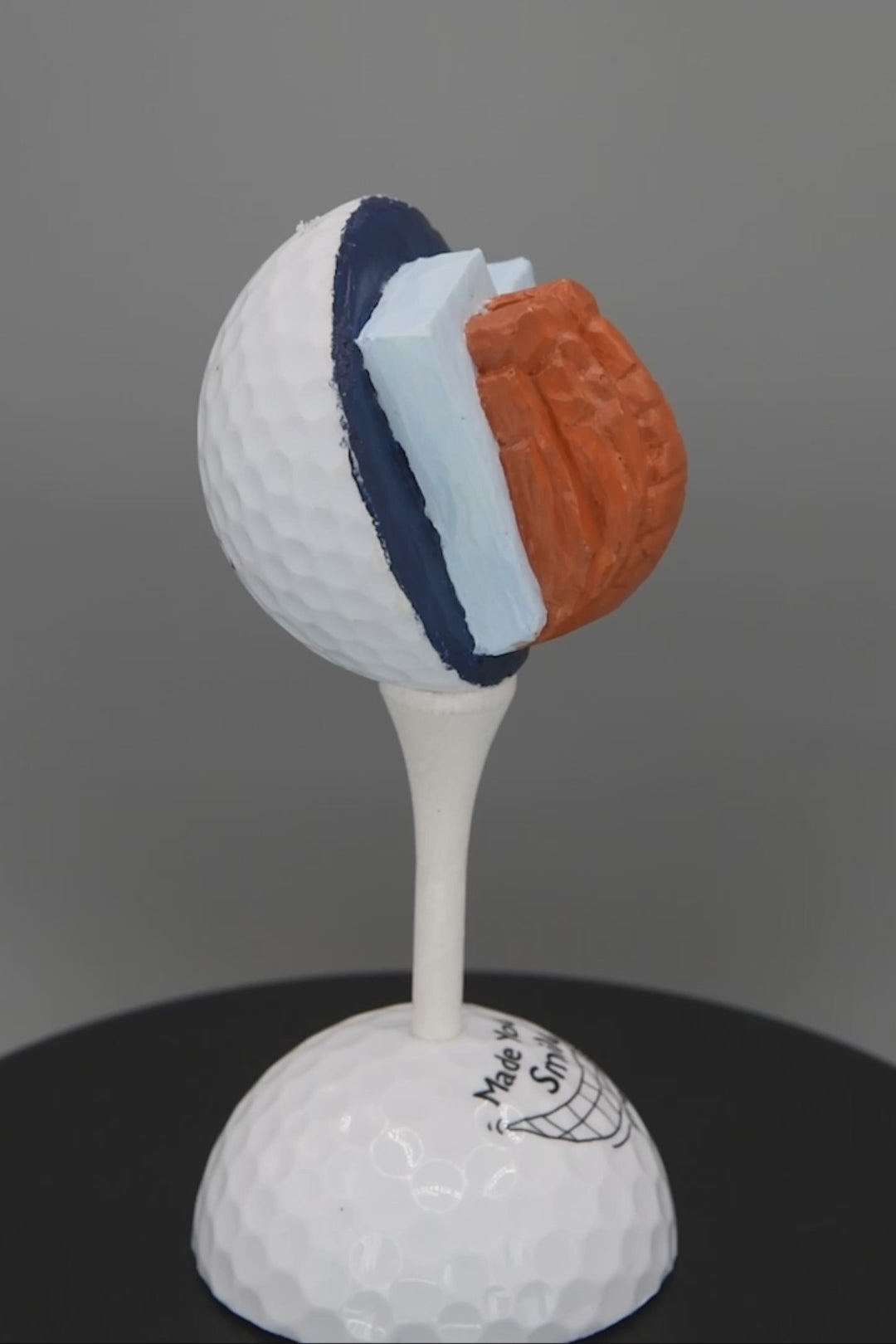 Angel’s Landing:  Zion National Park Carved Golf Ball Art - Where art, adventure, and Utah pride meet!