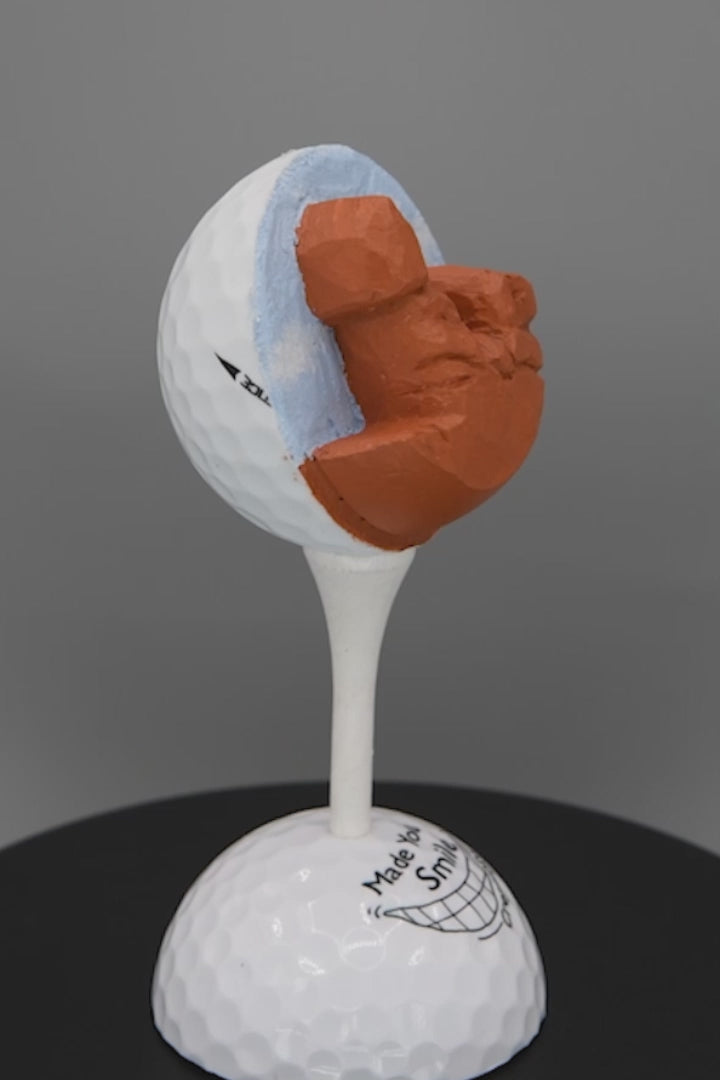 Balanced Rock:  Arches National Park Utah Carved Golf Ball Art - Rock Solid Beauty